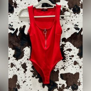 Hot Red Bodysuit